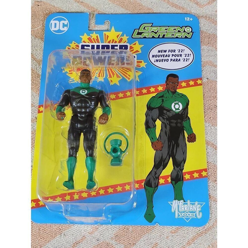 DC Super Powers Green Lantern John Stewart Action Figure Retro McFarlane Toys #A